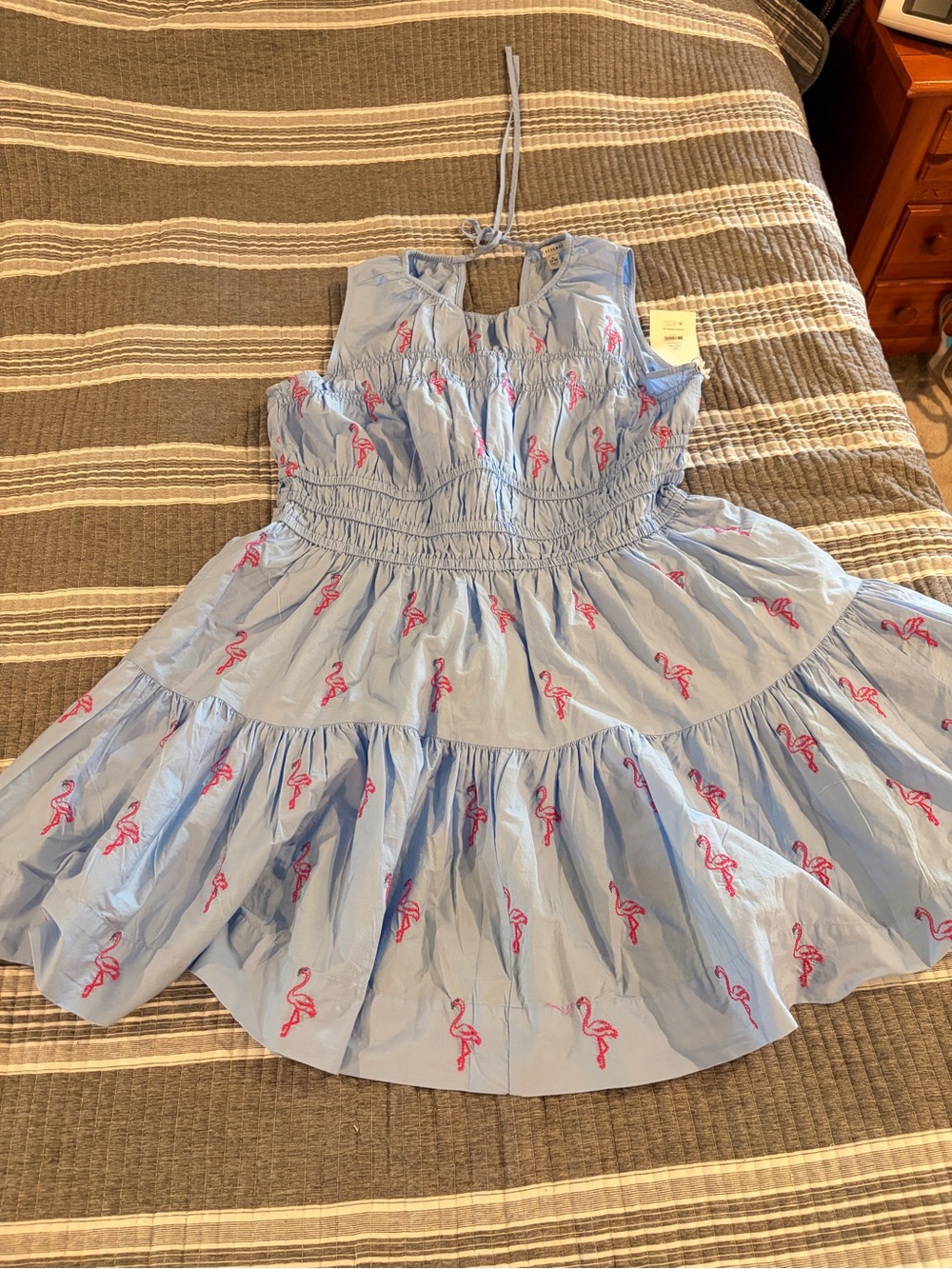 Brand New Free Assembly Women’s XL Flamingo Tiered Dress